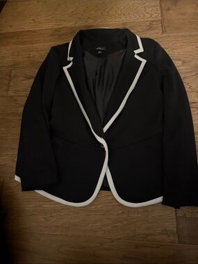A/X Armani Exchange Black Blazer with White Trim
